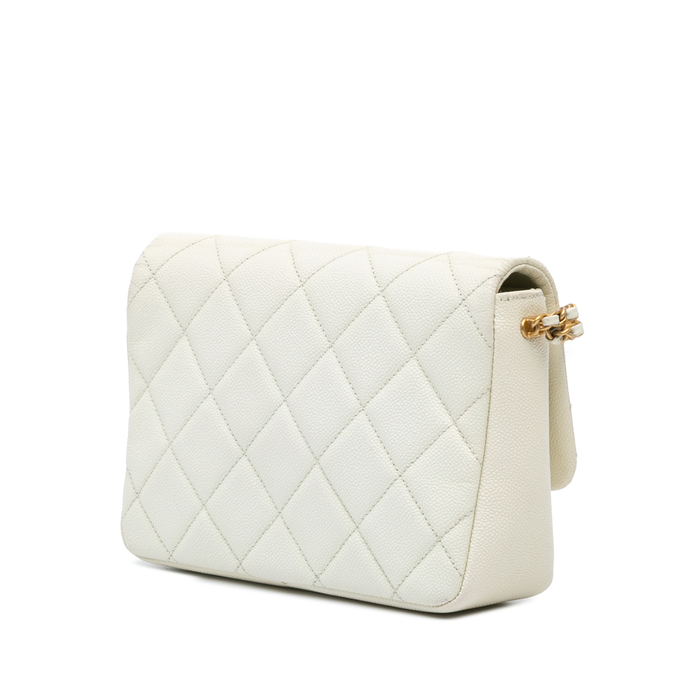 Pre-Loved Chanel Small Quilted Caviar Chain Melody Flap - Picture 2 of 10